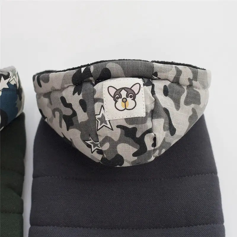 parka para perro detalles gorra