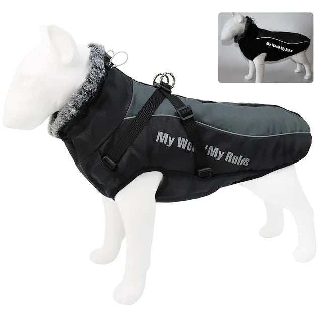 Abrigo Impermeable para Perros gris