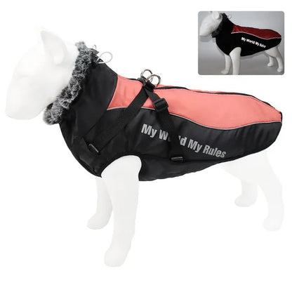 Abrigo Impermeable para Perros rojo