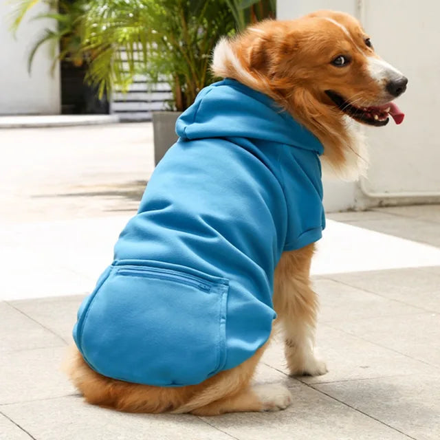 sudadera para perro color azul