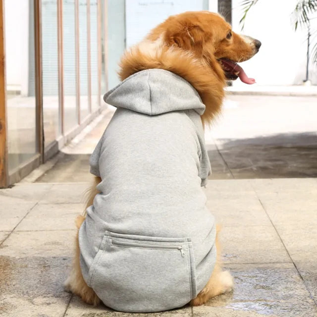 sudadera para perro color gris