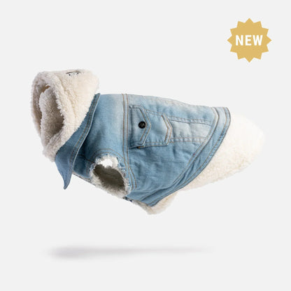 Chaqueta de Mezclilla para Perros modelo de perfil